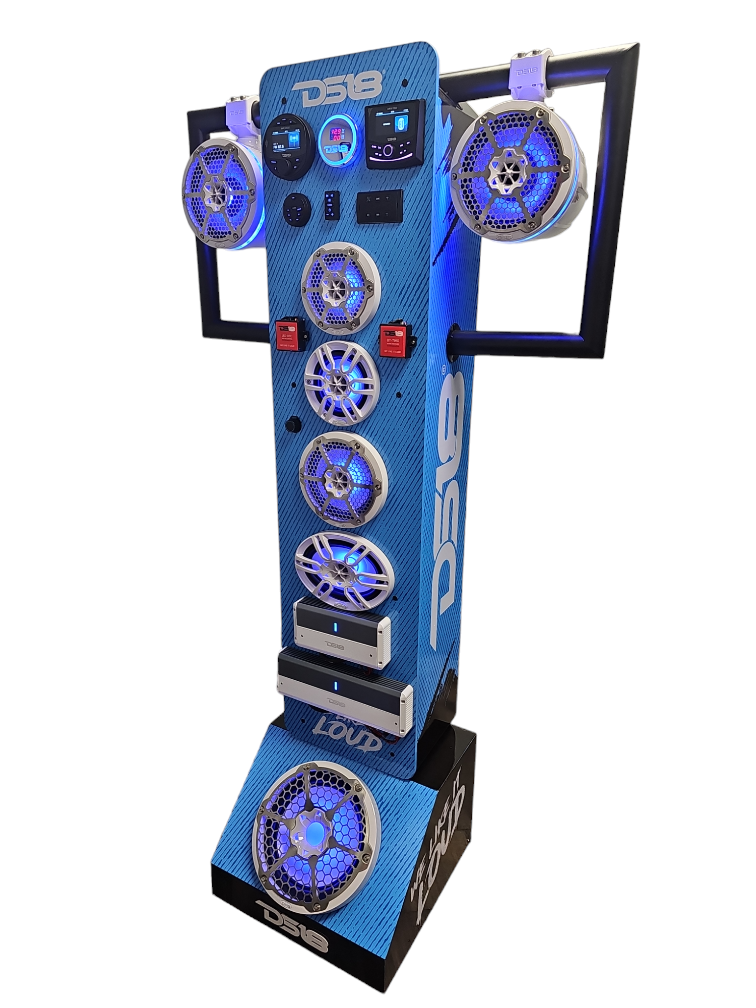 DS18 IN-STORE ACTIVE DISPLAY - MARINE AUDIO - WHITE