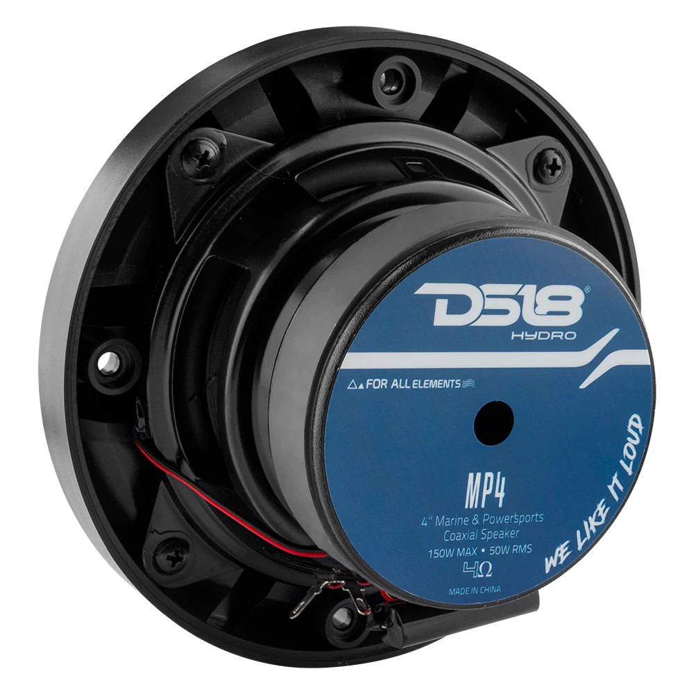 DS18 HYDRO 4" 2 WAY MARINE SPEAKERS 150W BLACK