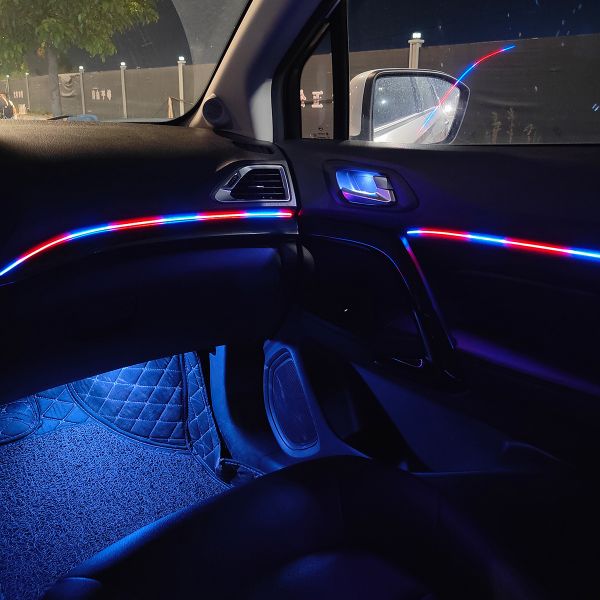 RACESPORT 4pc 36inch Ambient Flexible Acrylic Light Strip Custom Add-on Extension for AKIT18