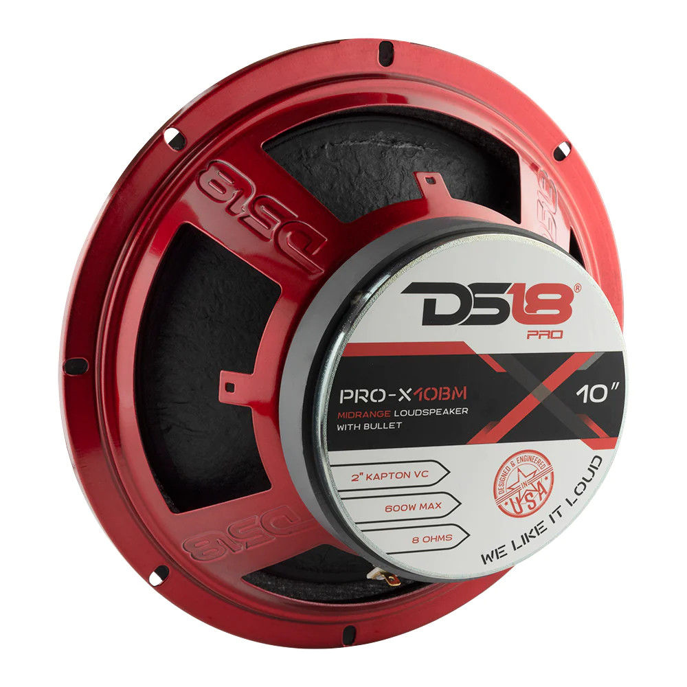 DS18 PRO SERIES 10" MIDRANGE SPEAKER WITH BULLET 8 OHM