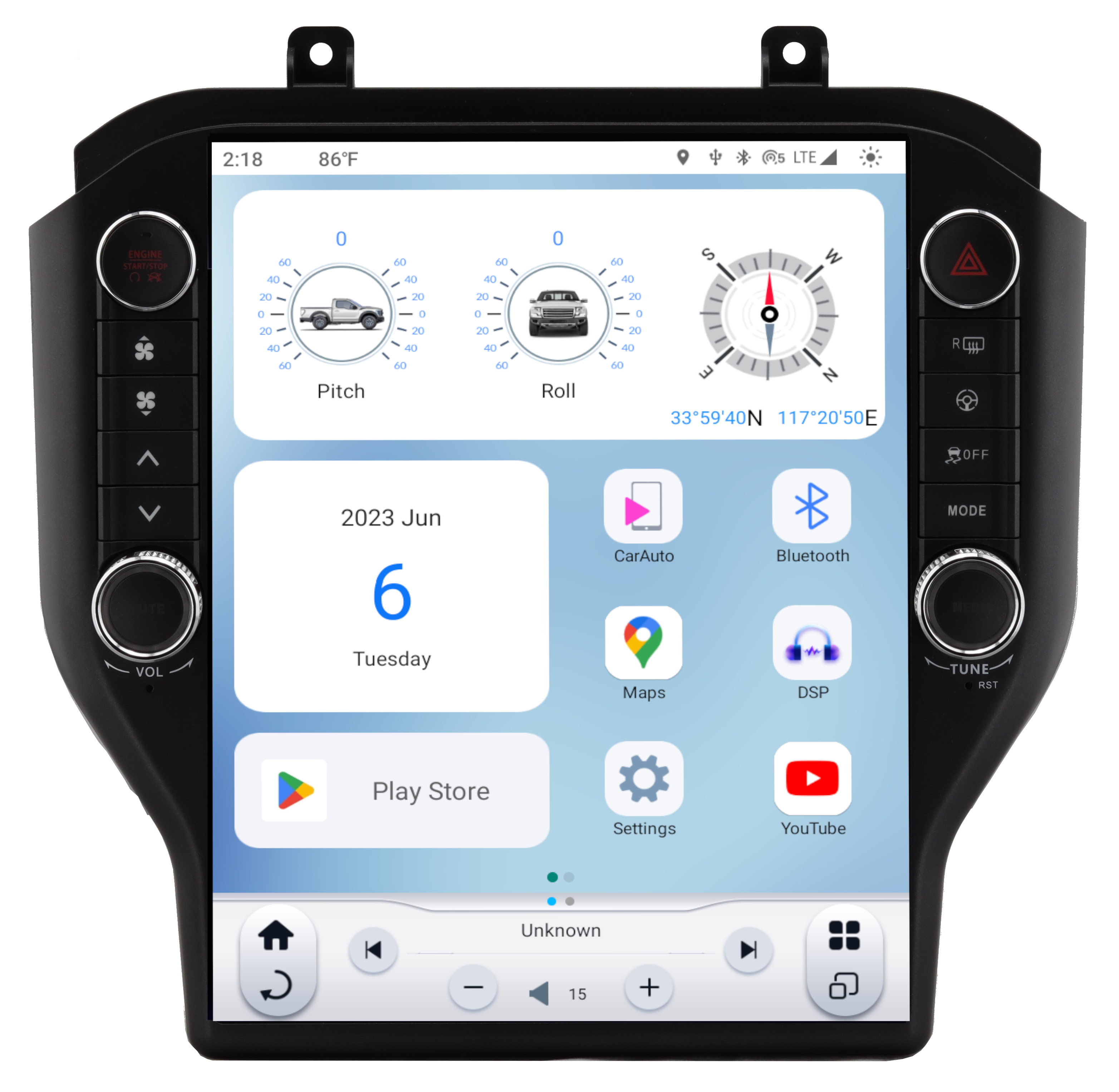 GEN VI T-Style Ford Mustang 12.1" Radio/Tablet, 2015-2023 Ford Mustang
Android 11.0 w/HDMI Out