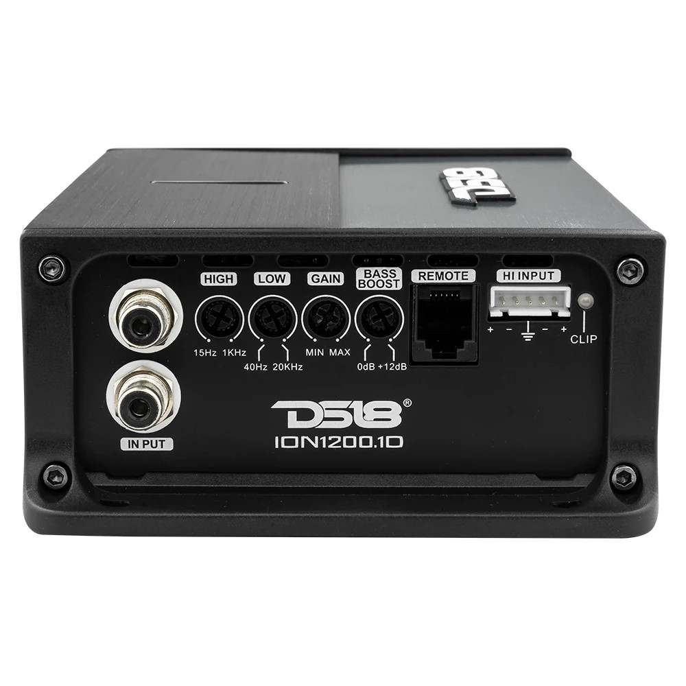 DS18 ION Compact Full range 1 Channel Amplifier 1200 Watts RMS @ 1-Ohm