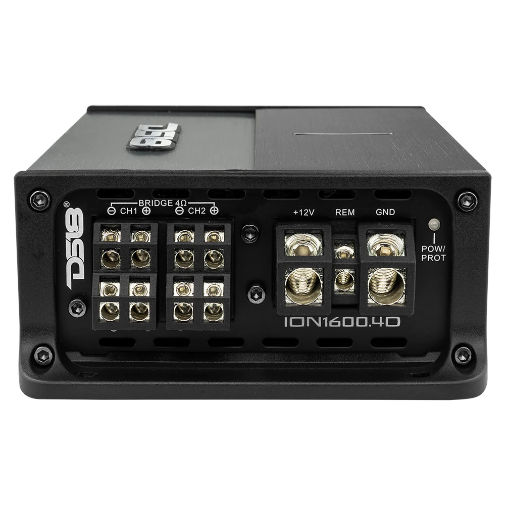 DS18 ION Compact Full-Range Class D 4-Channel Amplifier 4 x 240 Watts RMS @ 4-ohm