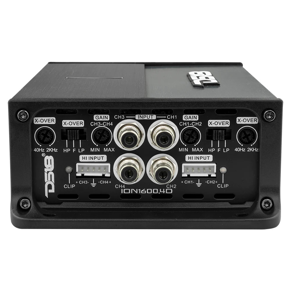 DS18 ION Compact Full-Range Class D 4-Channel Amplifier 4 x 240 Watts RMS @ 4-ohm