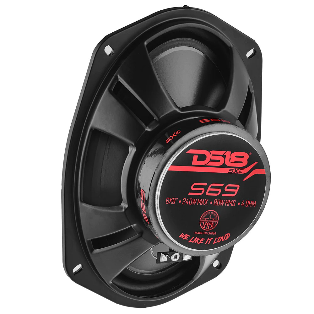 DS18 SELECT 6x9" 3-Way Coaxial Speaker 240 Watts 4-Ohm