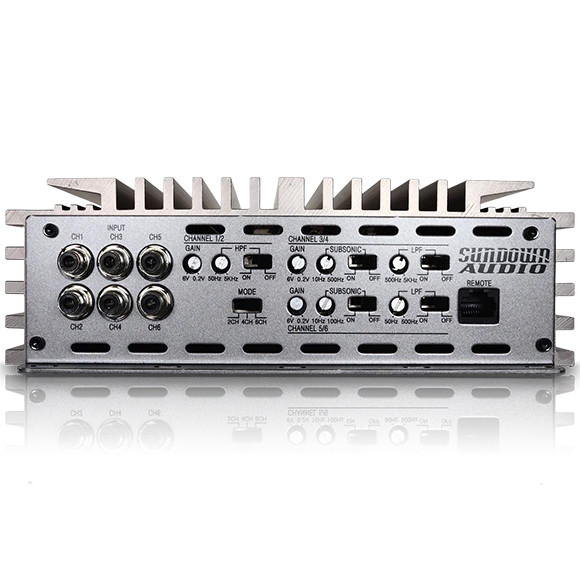 SUNDOWN AUDIO SALT-2000.6 : 100Wx2@4ohm + 150Wx2@4ohm + 550Wx2@1ohm AMPLIFIER