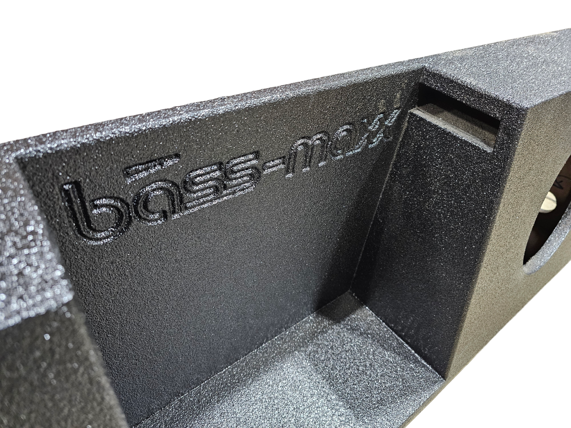 BASSMAXX DUAL 10" STANDARD CAB POLY COATED VENTED ENCLOSURE