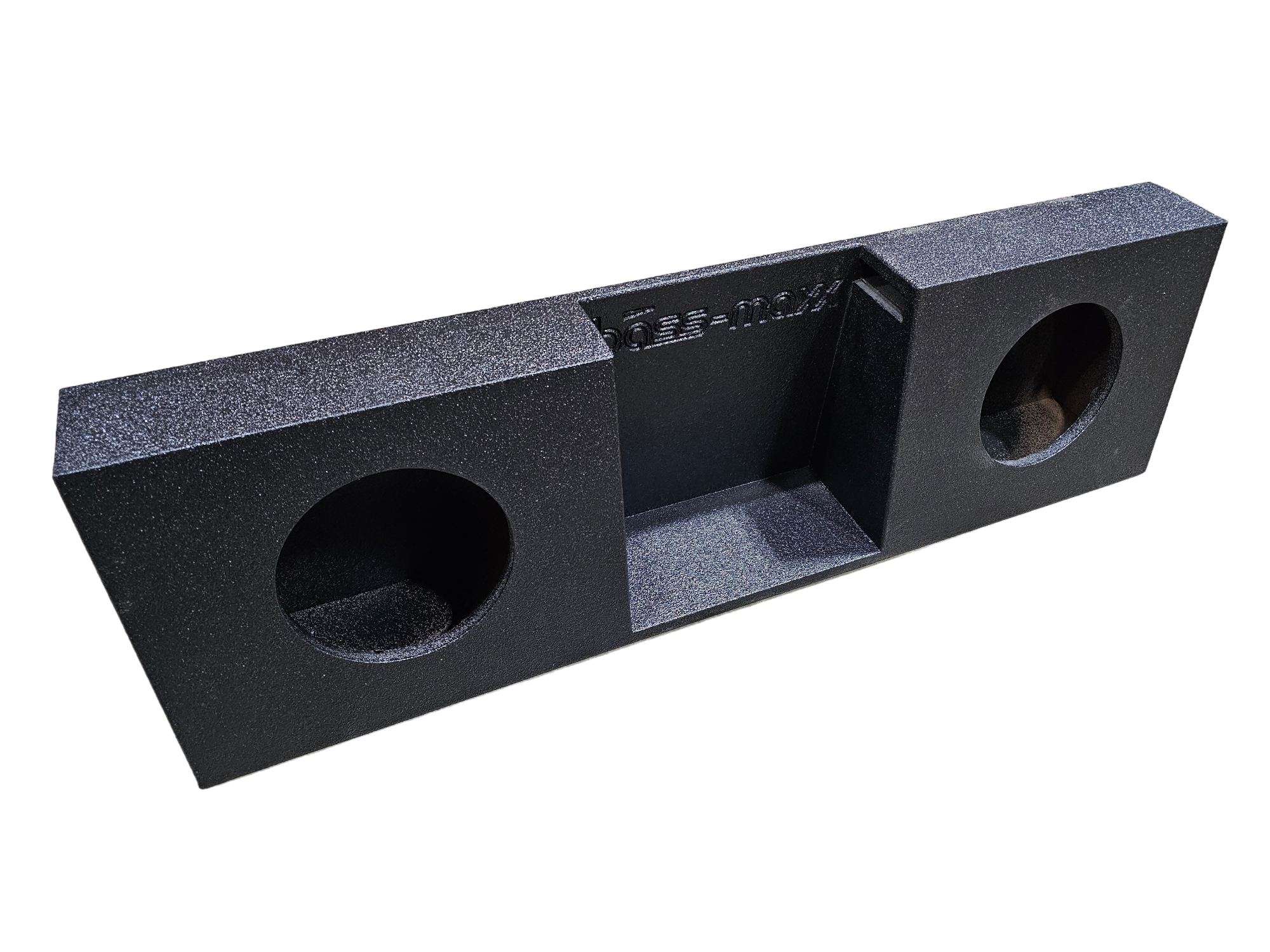 BASSMAXX DUAL 10" STANDARD CAB POLY COATED VENTED ENCLOSURE