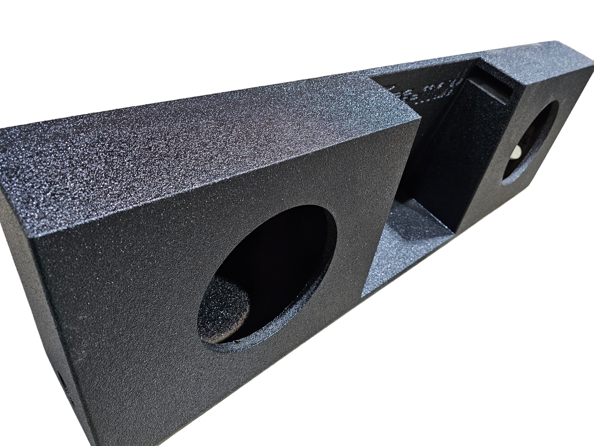 BASSMAXX DUAL 10" STANDARD CAB POLY COATED VENTED ENCLOSURE