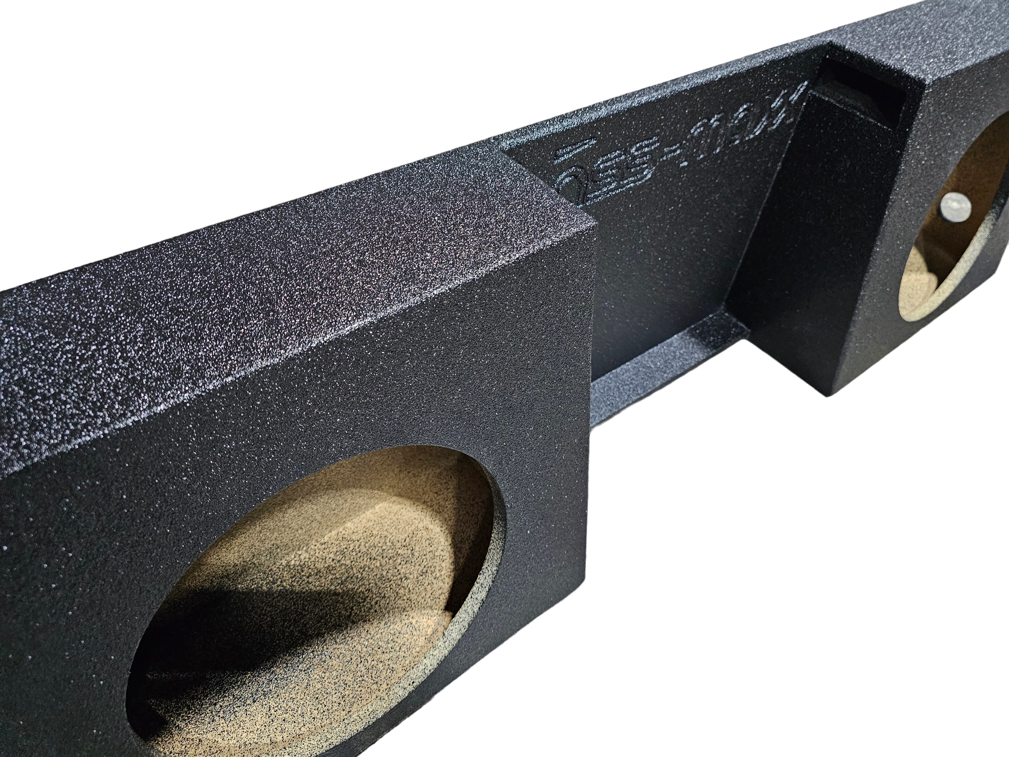 BASSMAXX DUAL 12" STANDARD CAB POLY COATED VENTED ENCLOSURE