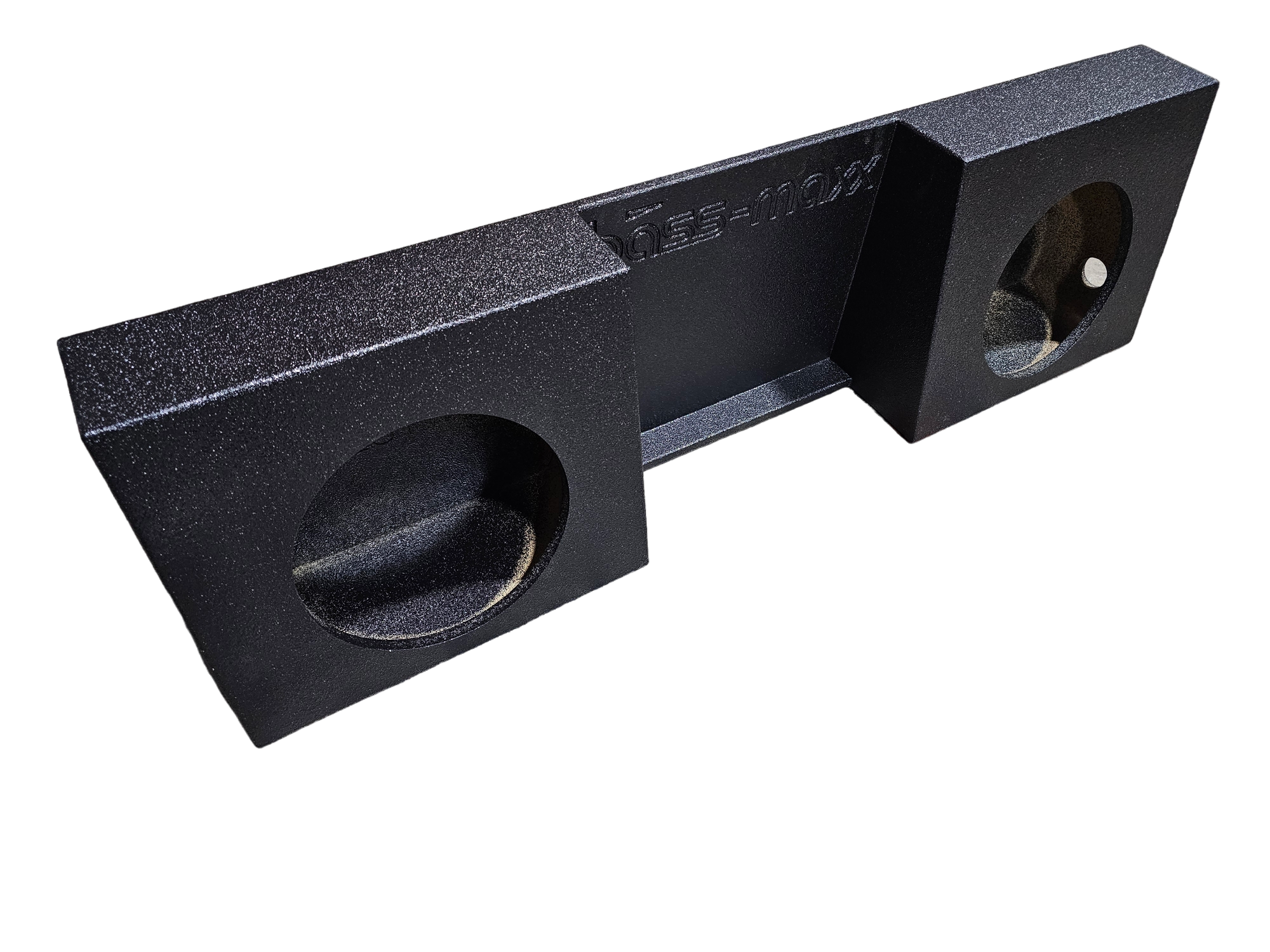 BASSMAXX DUAL 12" STANDARD CAB POLY COATED SEALED ENCLOSURE