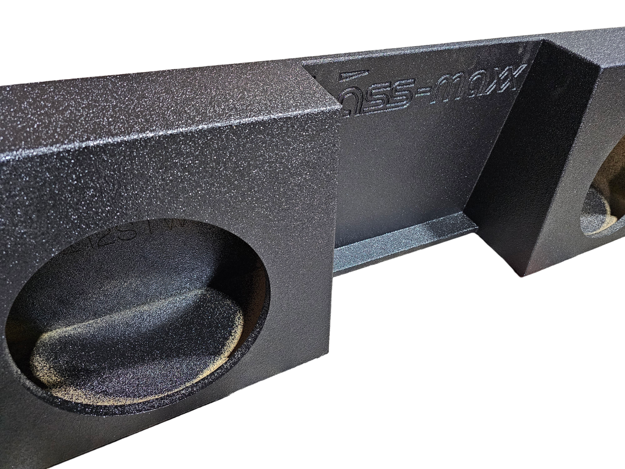 BASSMAXX DUAL 12" STANDARD CAB POLY COATED SEALED ENCLOSURE