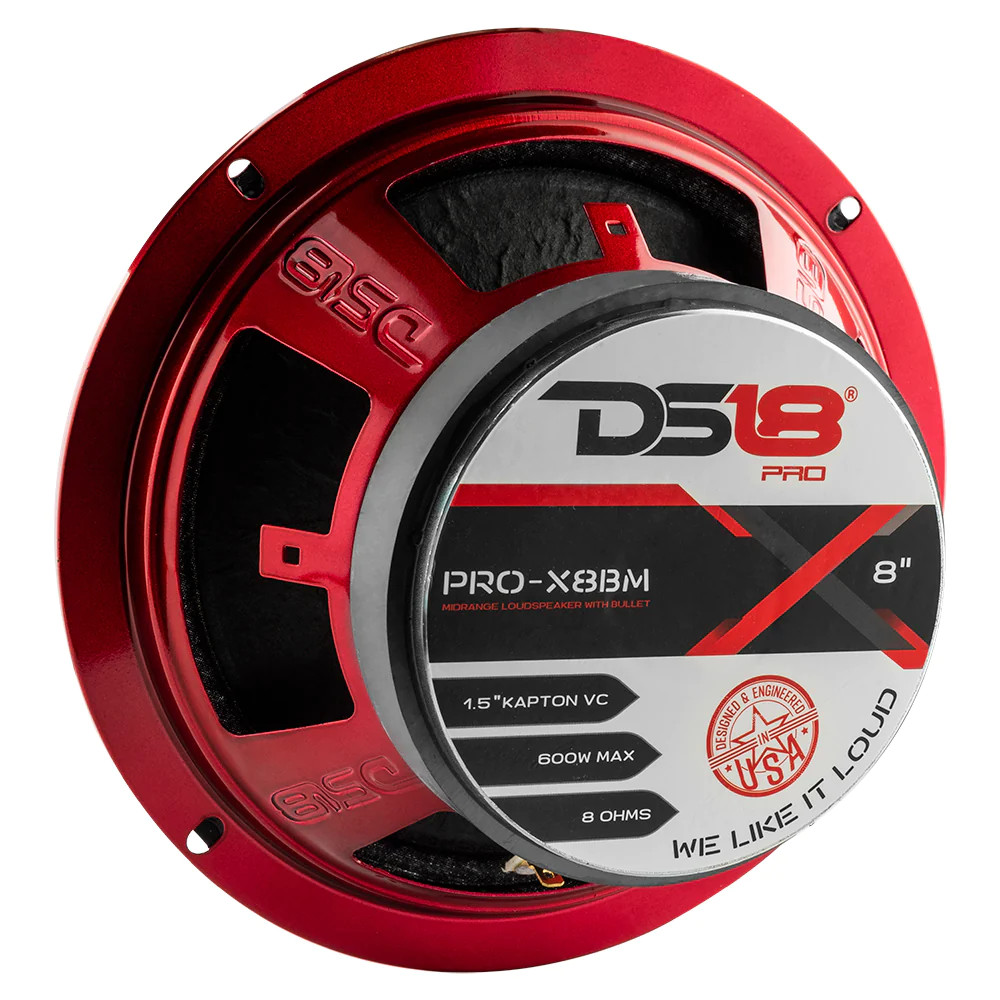 DS18 PRO 8" BULLET MIDRANGE 8 OHM 600W SPEAKER
