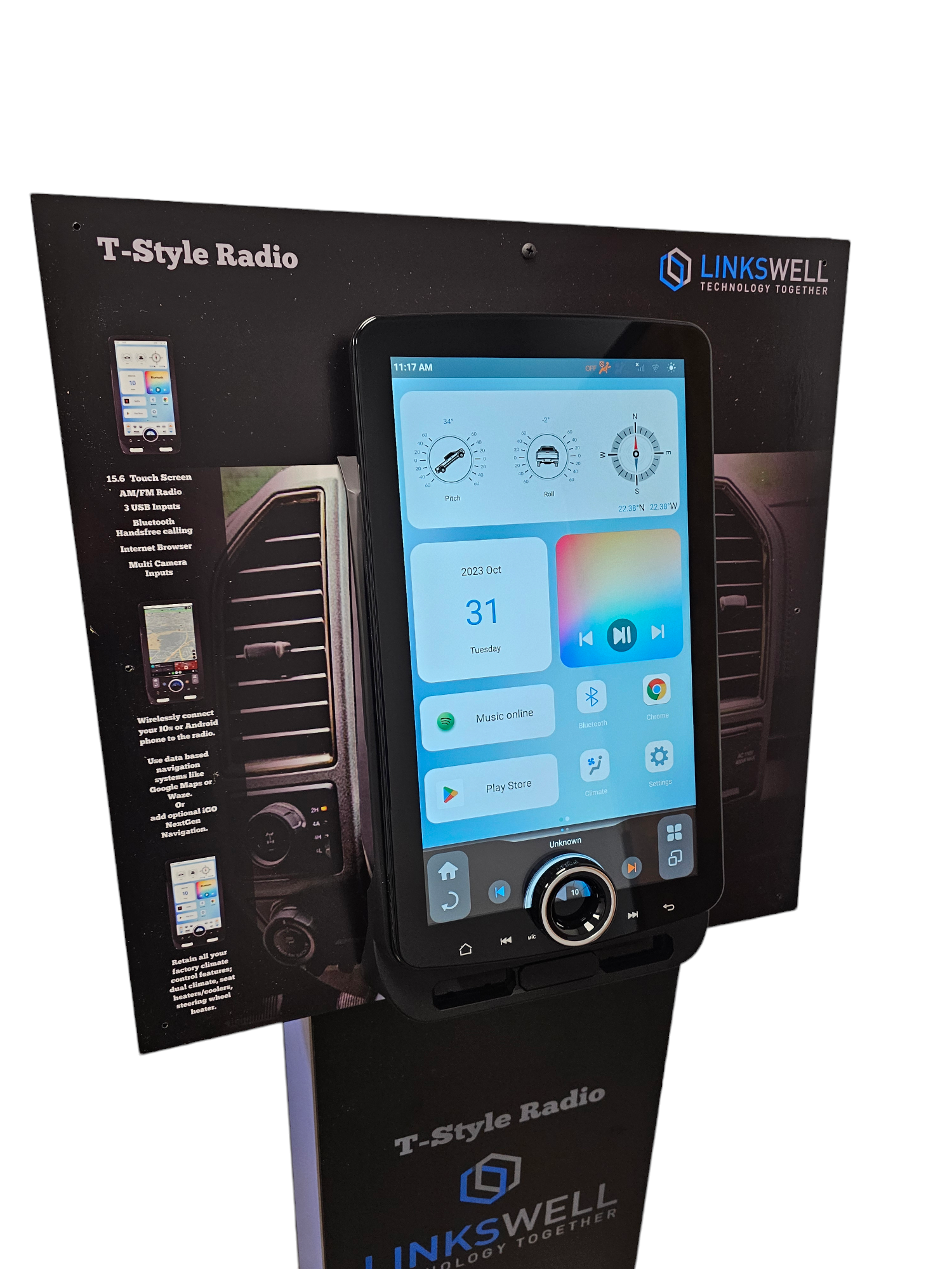 LINKSWELL FLOOR STAND XL 15.6" FORD DISPLAY UNIT