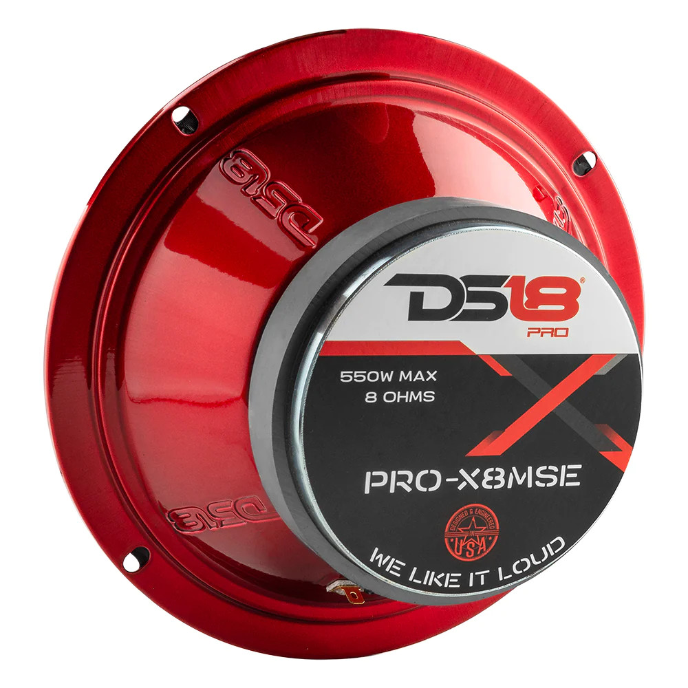 DS18 PRO-X8MSE 8" Sealed Back Mid-Range Loudspeaker 550 Watts 8-Ohm