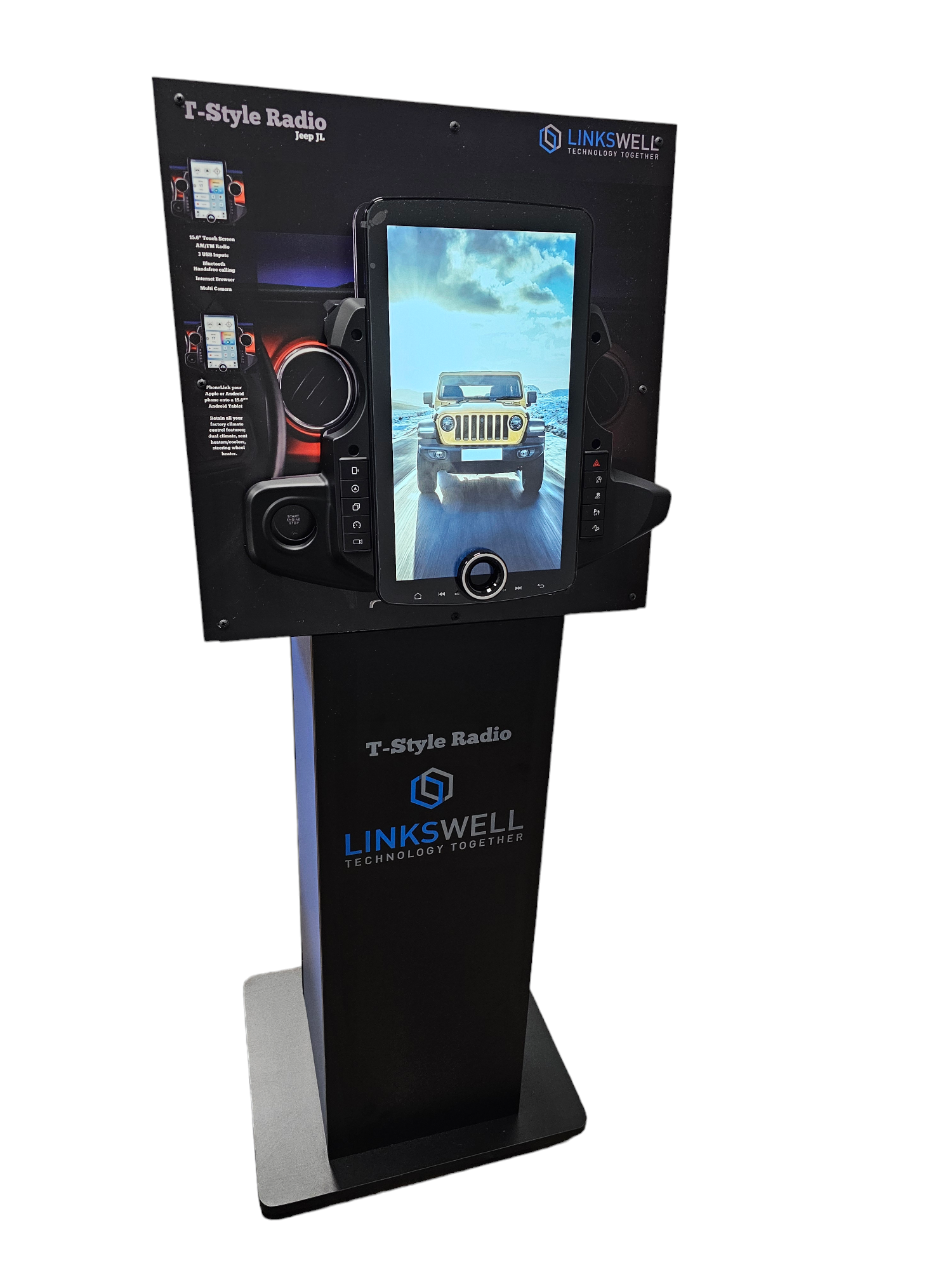 LINKSWELL FLOOR STAND JEEP 15.6" XL DISPLAY UNIT