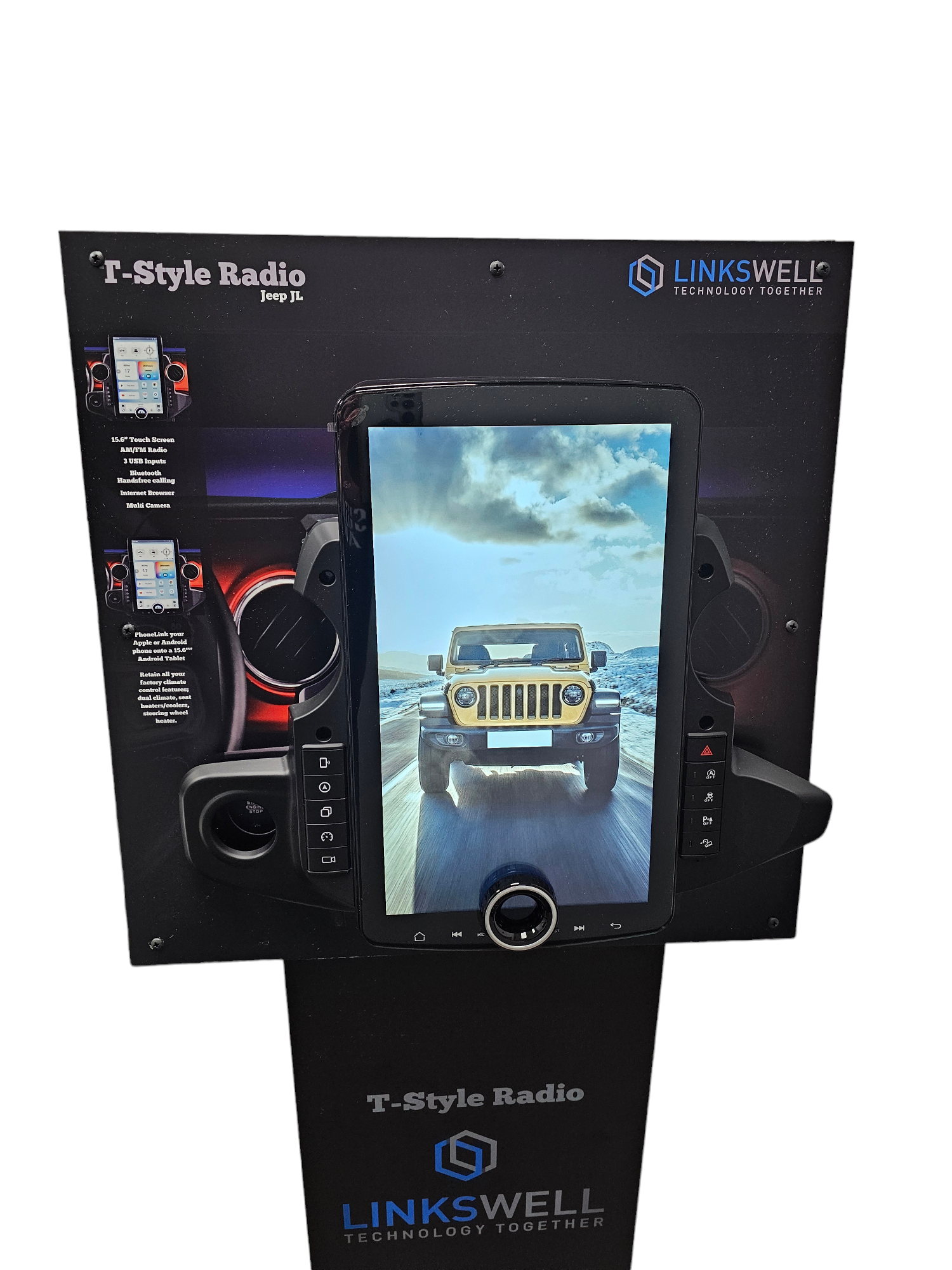 LINKSWELL FLOOR STAND JEEP 15.6" XL DISPLAY UNIT