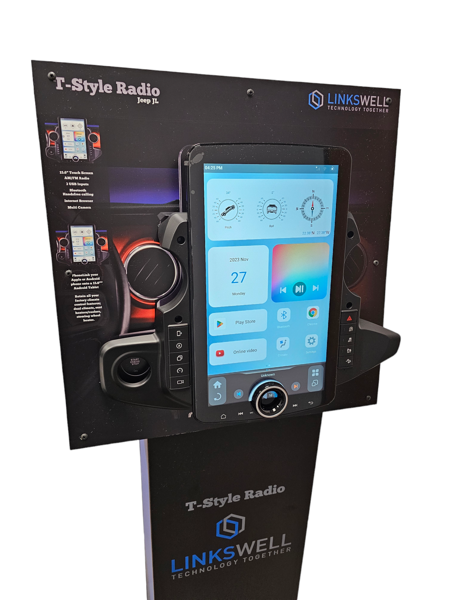 LINKSWELL FLOOR STAND JEEP 15.6" XL DISPLAY UNIT