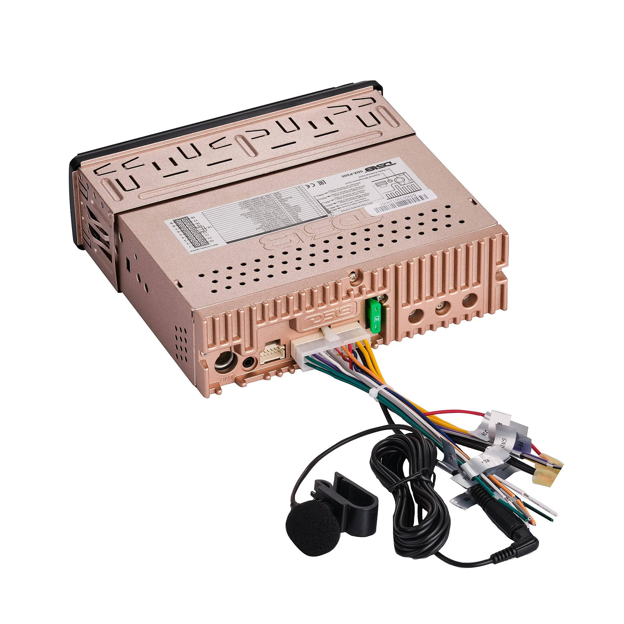 DS18 HIGH POWER 240 WATT RMS SINGLE DIN DIGITAL MEDIA RECEIVER MECHLESS PLAYER, BLUETOOTH, DUAL USB, 3V + 3.5V SUBWOOFER AND DSP