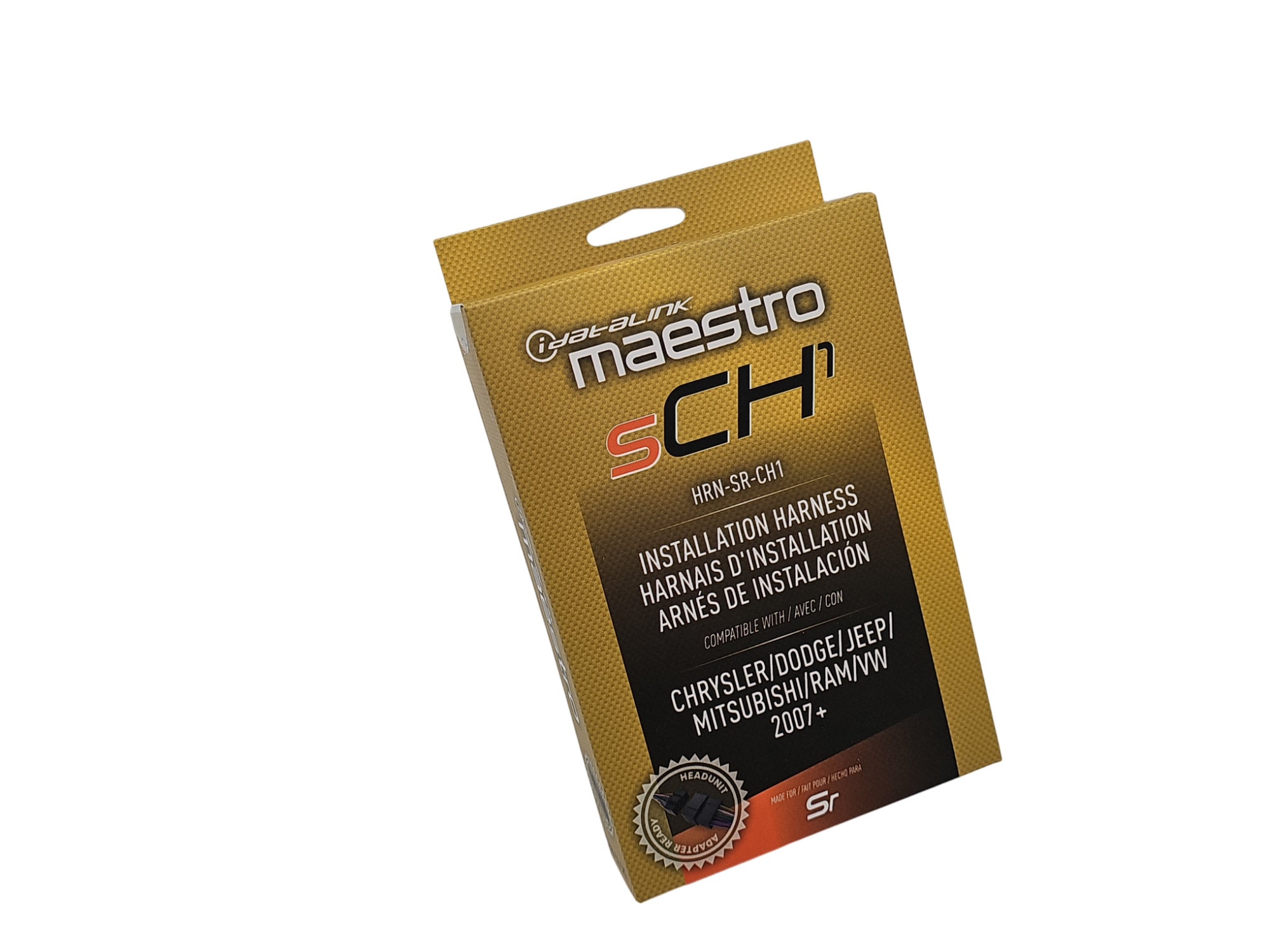 ADS MAESTRO MSR compatible radio replacement harness for select Chrysler, Dodge, and Jeep vehicles 2007 and up
