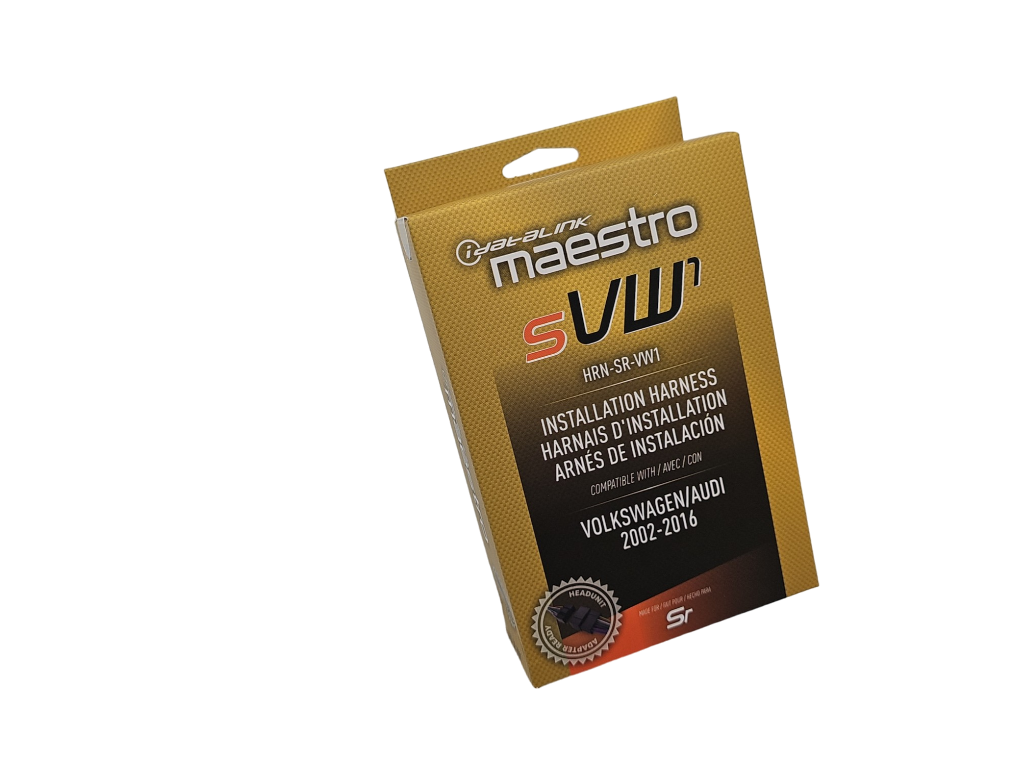 ADS MAESTRO MSR compatible radio replacement harness for select 2002-2016 Volkswagen and Audi vehicles