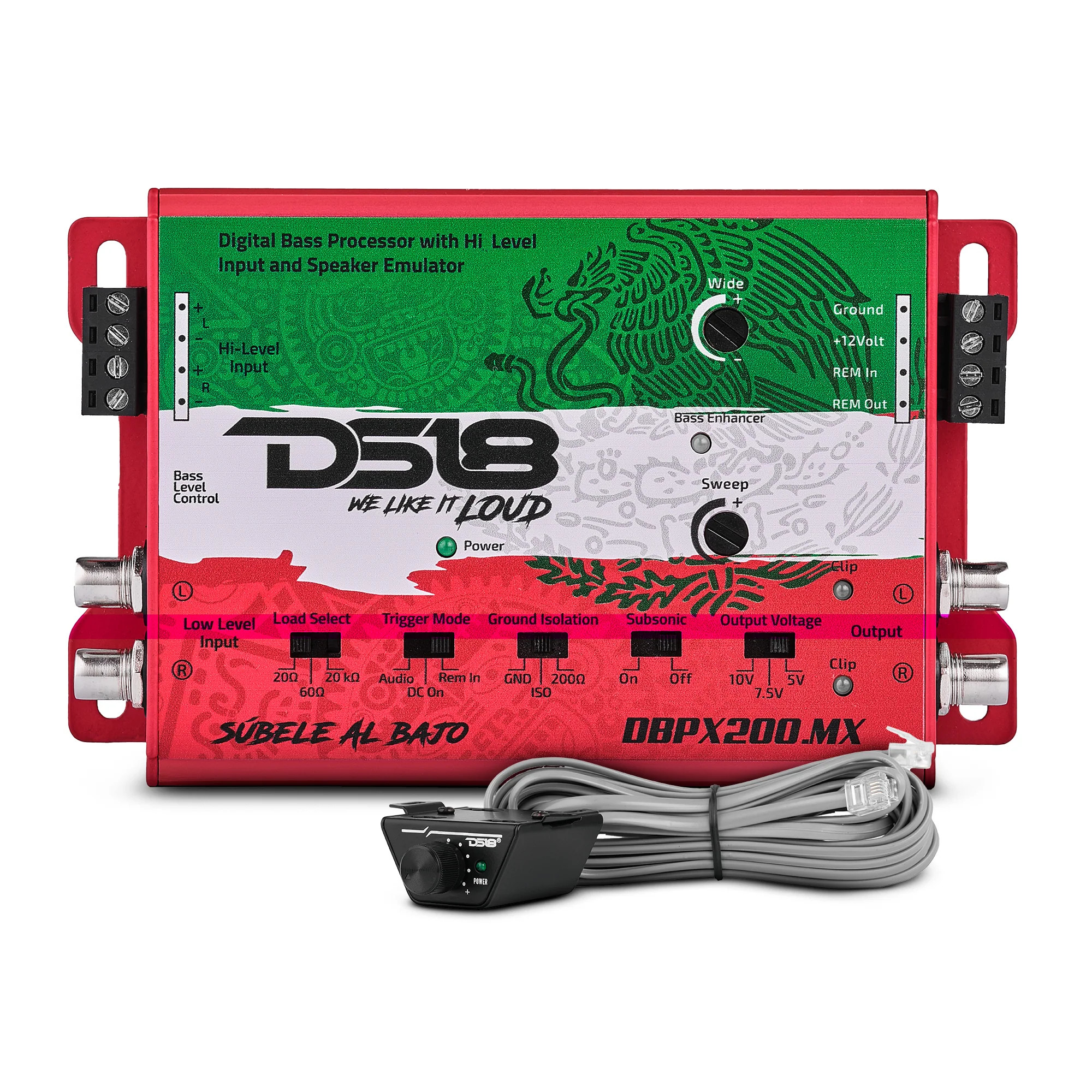 DS18 Digital Bass Processor With Hi to Low Signal Converter & Speaker Emulator - MEXICO EDITION DS18 Digital Bass Processor With Hi to Low Signal Converter & Speaker Emulator - MEXICO EDITION