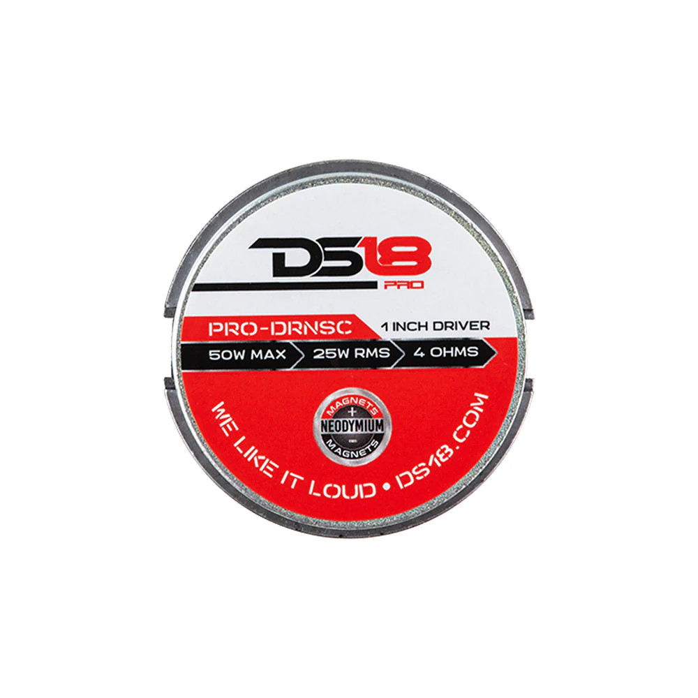 DS18 PRO-DRNSC 1" Twist On Throat Neodymium Driver 1" Composite Polyamide VC 240 Watts 110dB 4 Ohm