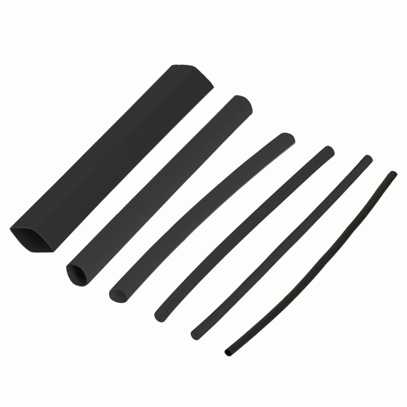 Heat Shrink Tubing Kit - 160 Pc 4 in 2:1 Assorted - Black