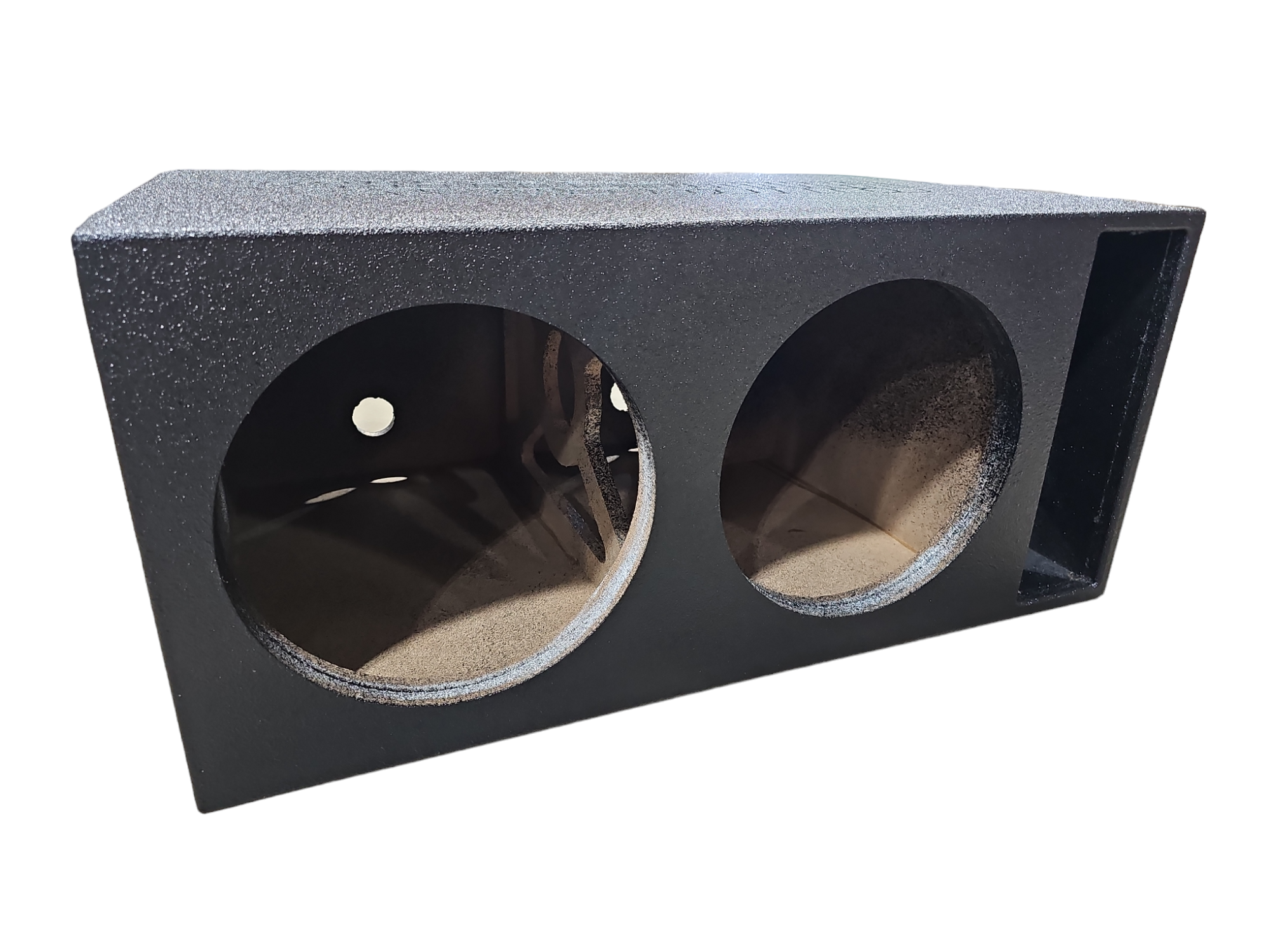 BASS-MAXX SUNDOWN AUDIO DUAL 12" JUMBO VENTED POLY COATED ENCLOSURE - FRONT FIRE