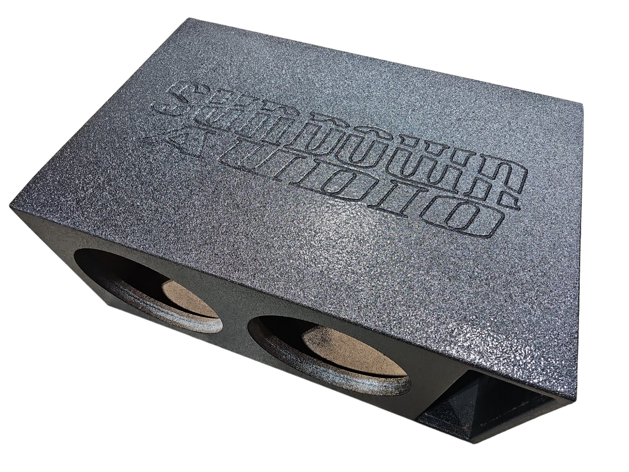 BASS-MAXX SUNDOWN AUDIO DUAL 12" JUMBO VENTED POLY COATED ENCLOSURE - FRONT FIRE