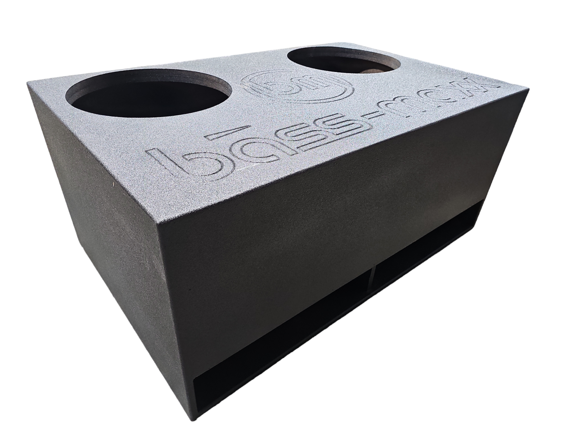 BASS-MAXX POLY COATED DUAL 18" SPL JUMBO VENT ENCLOSURE