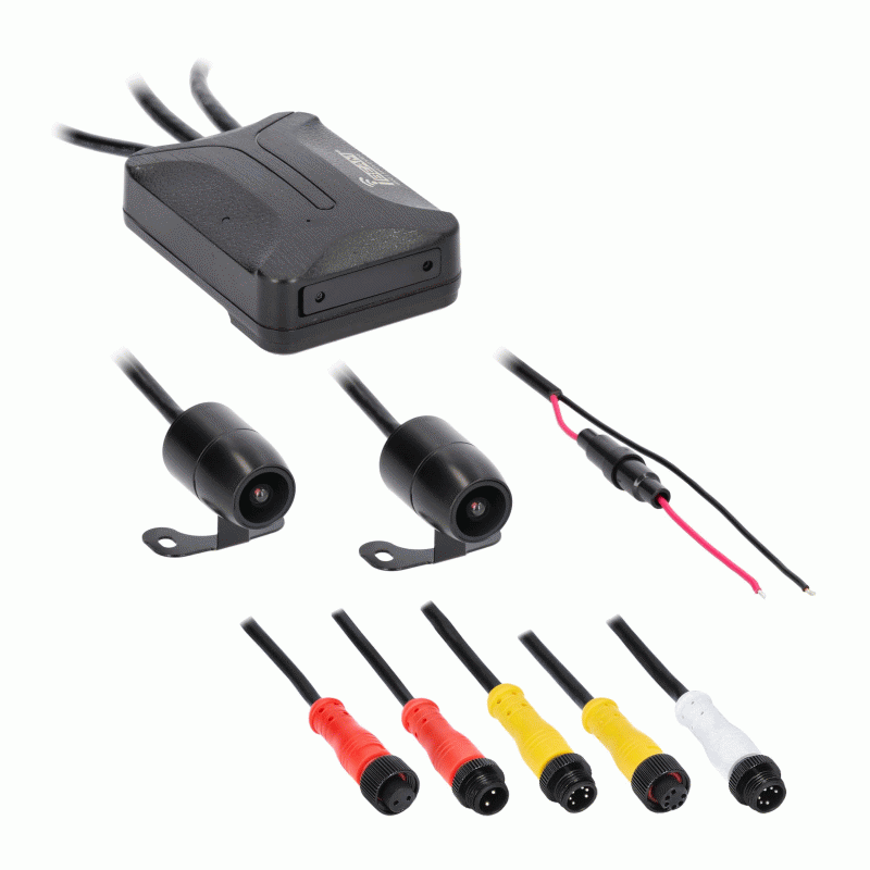 Water Resistant Dual-Camera Dash Cam and DVR