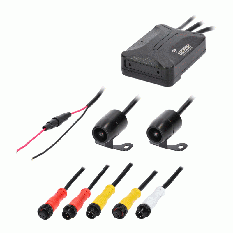 Water Resistant Dual-Camera Dash Cam and DVR