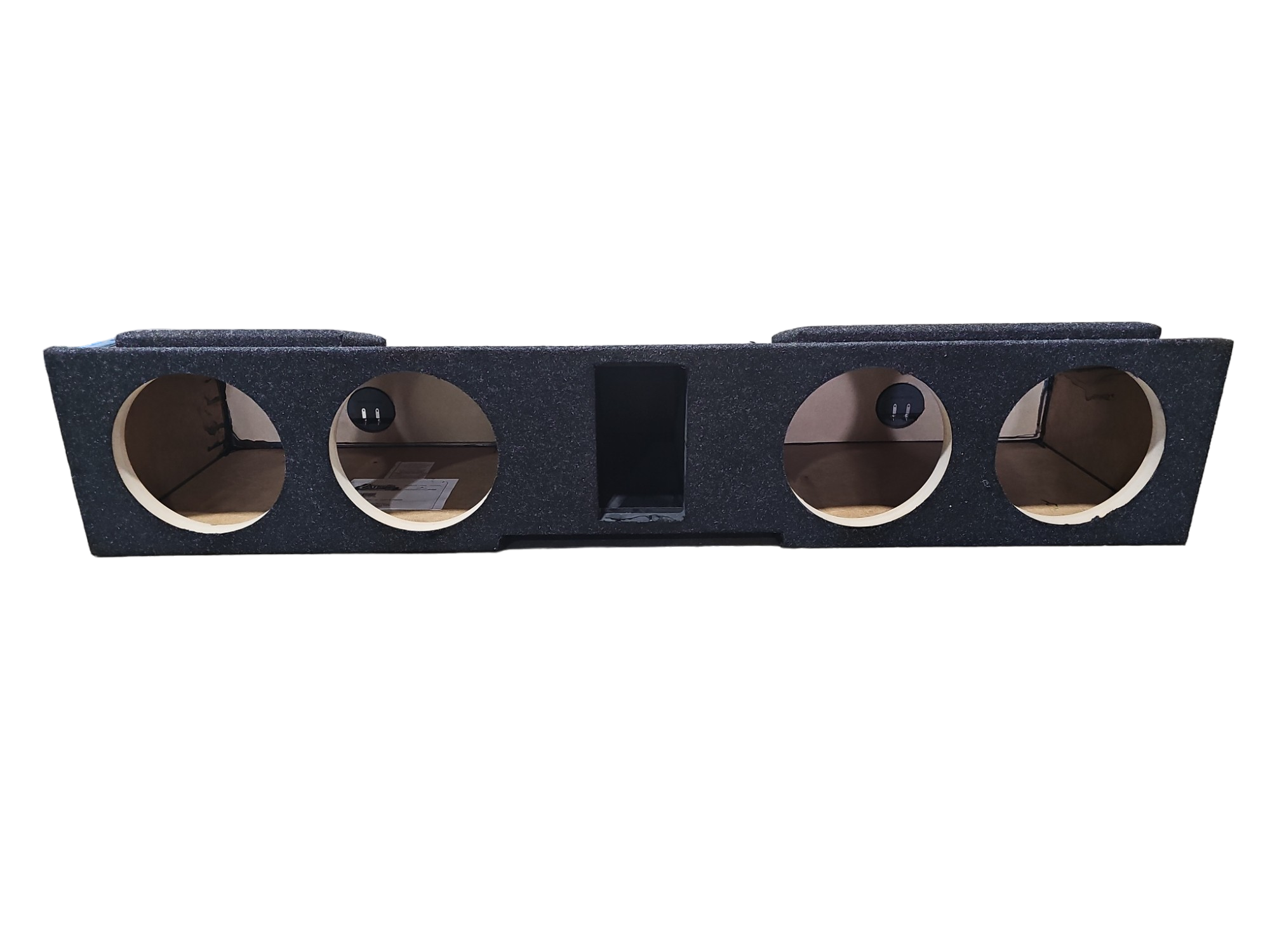 ATREND 2007-2023 GM CREW CAB QUAD 8" VENTED ENCLOSURE CARPETED