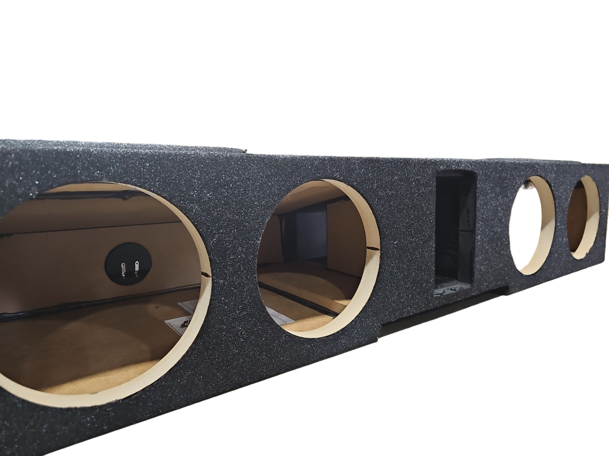 ATREND 2007-2023 GM CREW CAB QUAD 8" VENTED ENCLOSURE CARPETED