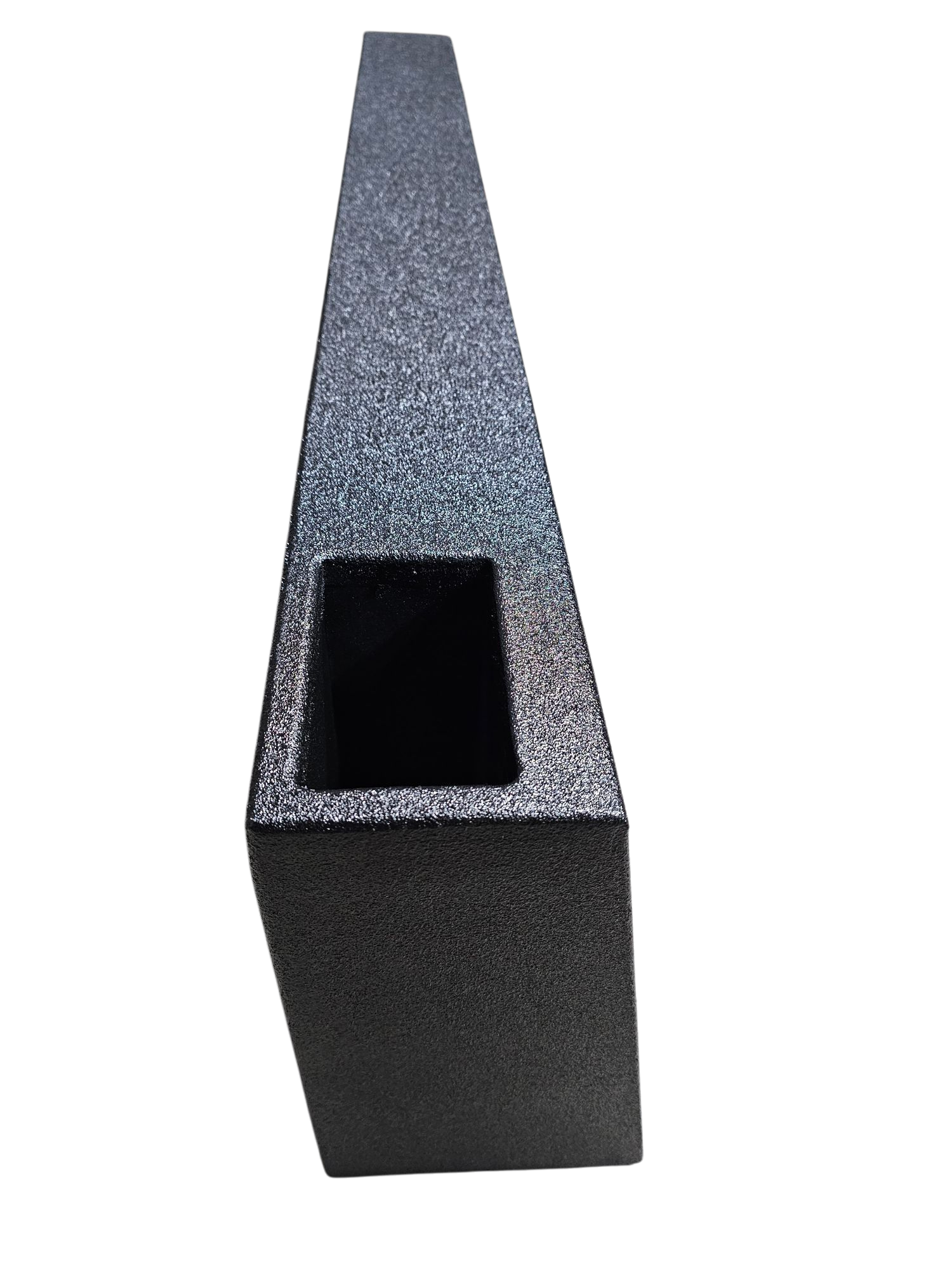 BASSMAXX UNIVERSAL POLY COATED WEDGE RECTANGLE BOX DUAL 10" PORTED