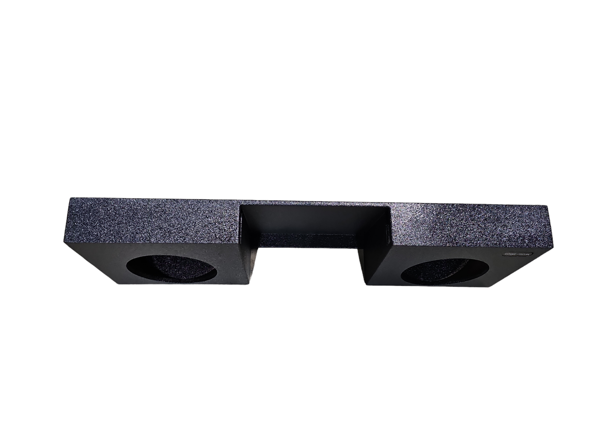 BASSMAXX UNIVERSAL POLY COATED WEDGE RECTANGLE BOX DUAL 12" PORTED