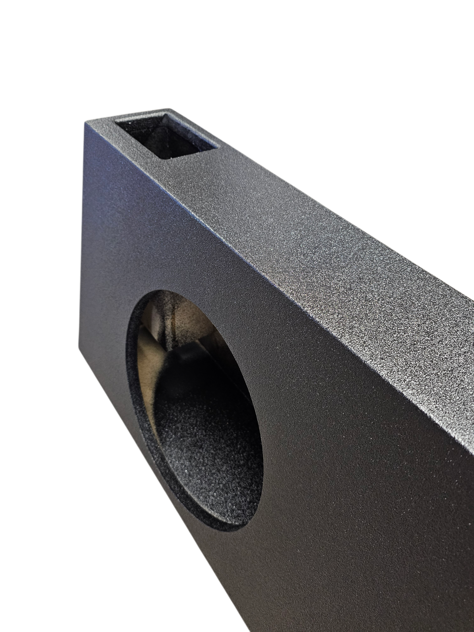 BASSMAXX UNIVERSAL POLY COATED WEDGE RECTANGLE BOX DUAL 12" PORTED