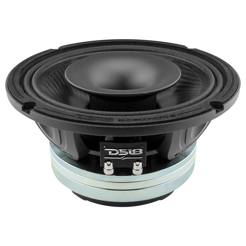 DS18 8" COAXIAL HYBRID NEODYMIUM LOUDSPEAKERS WITH BUILT IN DRIVER| 400 Watts RMS | 4 OHM | Mid-Bass | Water Resistant Cone | Carbon Fiber DS18 8" COAXIAL HYBRID NEODYMIUM LOUDSPEAKERS WITH BUILT IN DRIVER| 400 Watts RMS | 4 OHM | Mid-Bass | Water Resistant Cone | Carbon Fiber