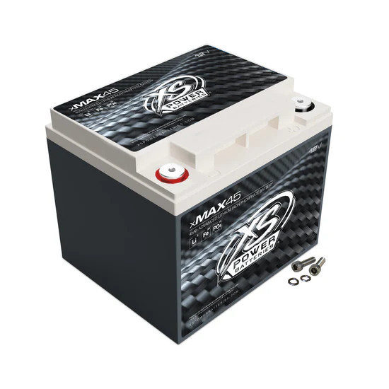 XS POWER 12V LITHIUM XMAX SERIES BATTERY - 10,000 WATTS, 4100 MAX AMPS, 45AH, 8.94"X7.68"X8.98", 14.8LBS