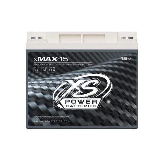 XS POWER 12V LITHIUM XMAX SERIES BATTERY - 10,000 WATTS, 4100 MAX AMPS, 45AH, 8.94"X7.68"X8.98", 14.8LBS