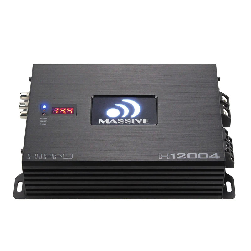 MASSIVE AUDIO HIPPO SERIES FULL RANGE AMPLIFIER - 4 CHANNEL 200W X 4 RMS @ 4 Ohm / 340W X 4 RMS @ 2 0hm