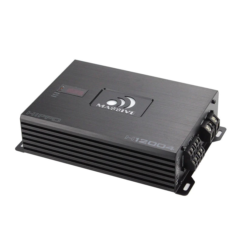 MASSIVE AUDIO HIPPO SERIES FULL RANGE AMPLIFIER - 4 CHANNEL 200W X 4 RMS @ 4 Ohm / 340W X 4 RMS @ 2 0hm