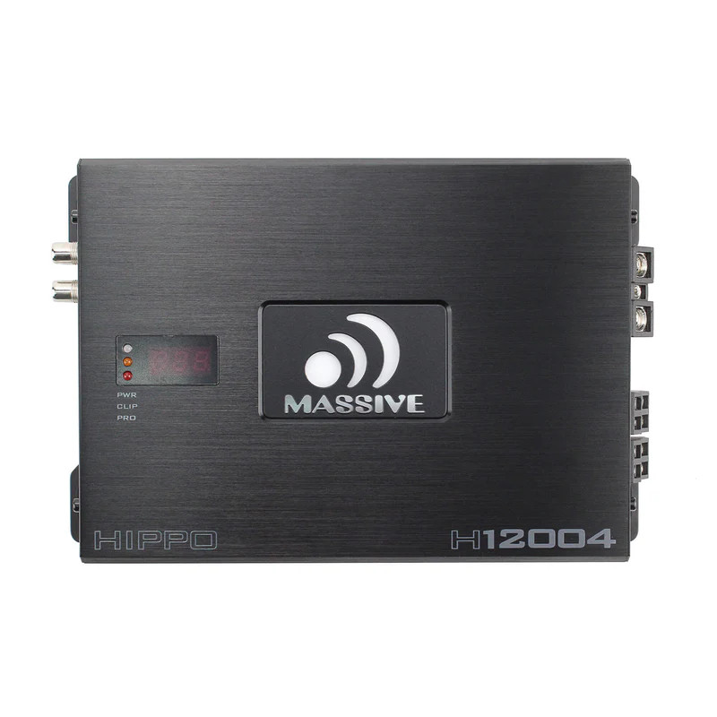 MASSIVE AUDIO HIPPO SERIES FULL RANGE AMPLIFIER - 4 CHANNEL 200W X 4 RMS @ 4 Ohm / 340W X 4 RMS @ 2 0hm