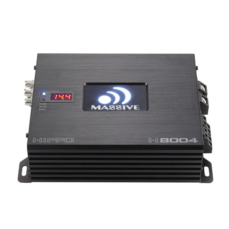 MASSIVE AUDIO HIPPO SERIES FULL RANGE AMPLIFIER - 4 CHANNEL 125W X 4 RMS @ 4 Ohm / 220W X 4 RMS @ 2 0hm