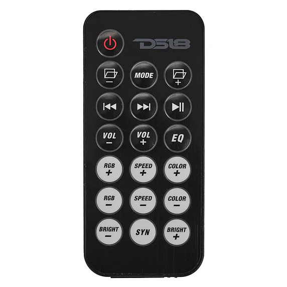 DS18 37" MARINE / POWERSPORTS AMPLIFIED BLUETOOTH SOUNDBAR SPEAKER SYSTEM WITH BUILT IN RGB LIGHTING - 600 WATTS