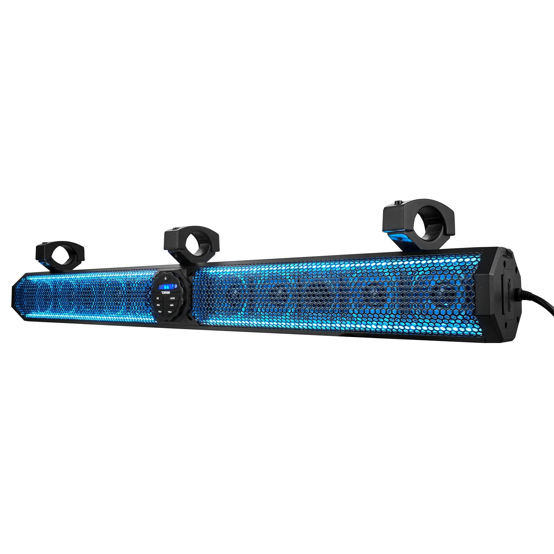 DS18 37" MARINE / POWERSPORTS AMPLIFIED BLUETOOTH SOUNDBAR SPEAKER SYSTEM WITH BUILT IN RGB LIGHTING - 600 WATTS