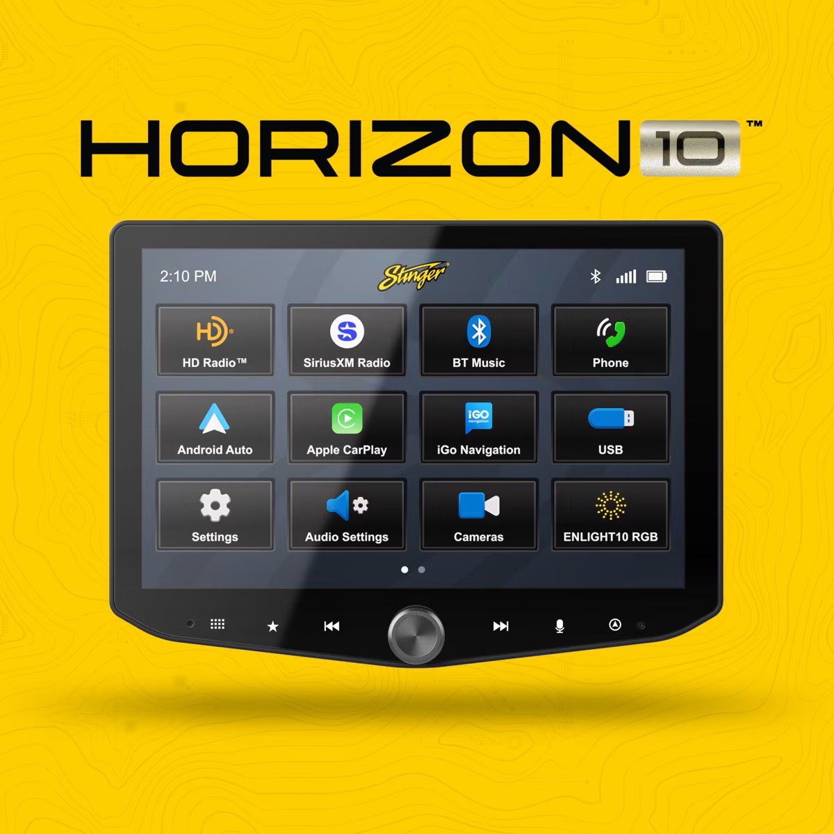 STINGER HORIZON 10.1-inch FLOATING MULTIMEDIA INFOTAINMENT DISPLAY SYSTEM