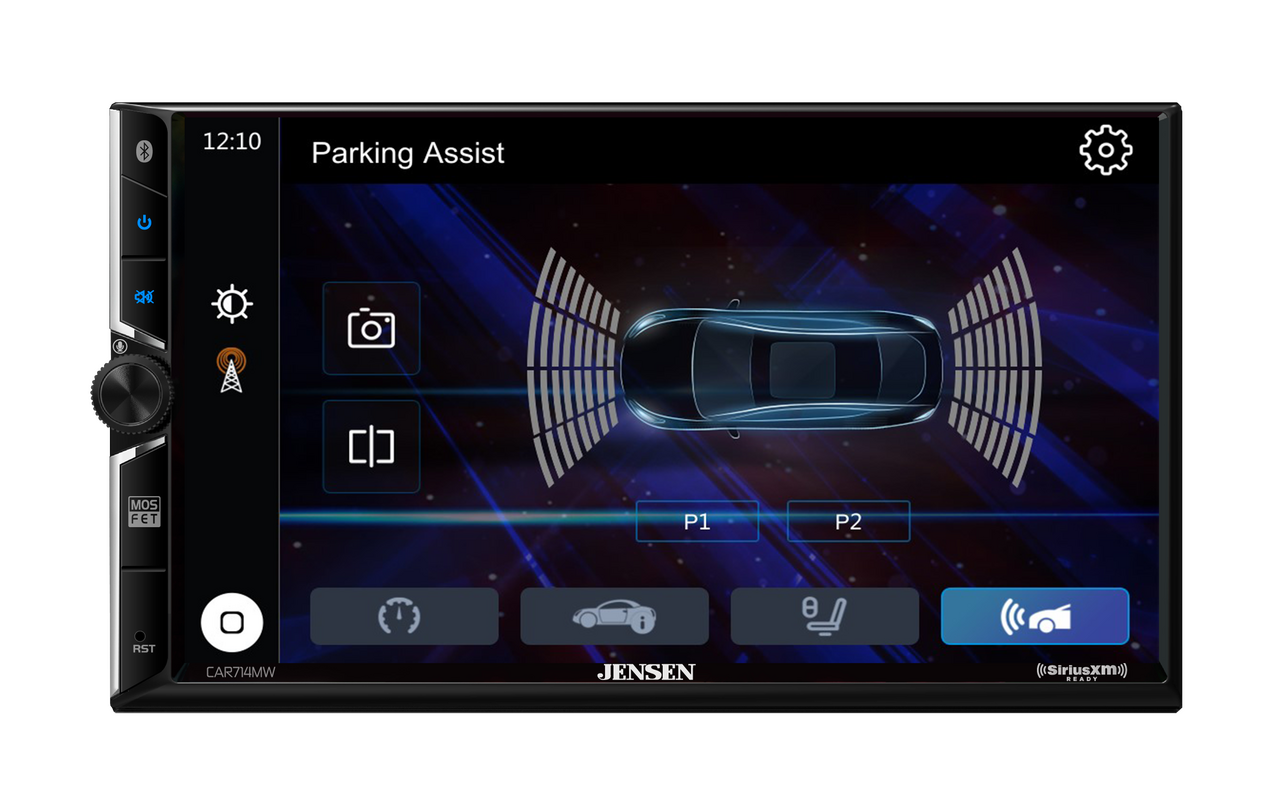 JENSEN 7" TOUCHSCREEN MECHLESS WIRELESS APPLE CARPLAY & ANDROID AUTO, SIRIUS XM READY, IDATALINK MAESTRO RECEIVER