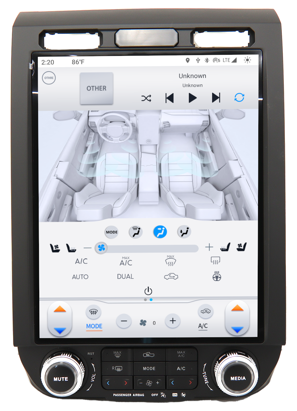 LINKSWELL 2018-2021 Ford Expedition Android 9.0 w/HDMI Out, T-Style Ford Expedition 12.1" Radio/Tablet - GEN6 with Wireless Apple Carplay & Android Auto